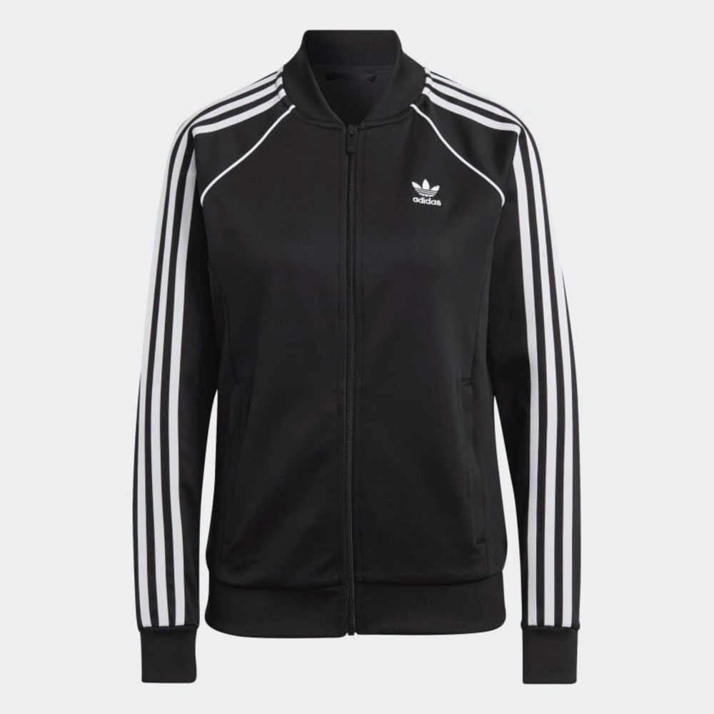 Adidas Women's Black and White Bomber Jacket - Picture 1 of 6